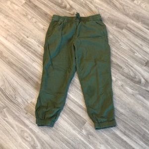 Crop herringbone pants